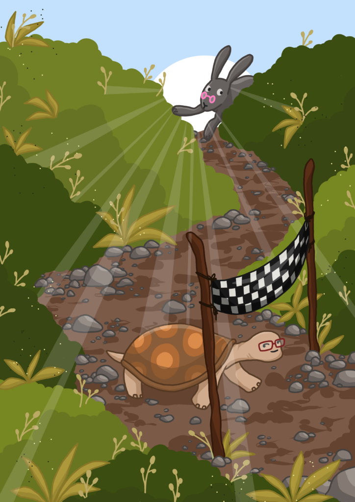 Le lièvre et la tortue
